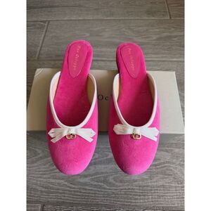 DEE OCLEPPO Athens Terry Cloth Mule Bridgerton Aesthetic Pink Size 8 NWT